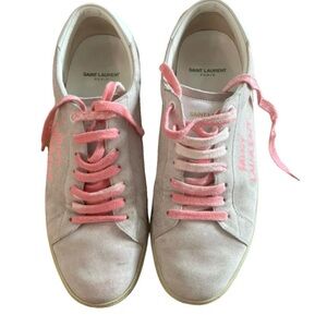 Saint Laurent Court Classic Suede Sneakers